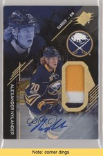 2017-18 SPx Rookies Gold Premium Material 38/49 Alexander Nylander Auto READ ht0
