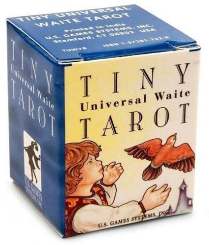 Tiny Universal Waite Tarot Deck Cards Esoteric US Games With Velvet Bag New - Picture 3 of 6