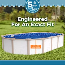 SmartLine Poseidon Overlap Oval Above Ground Swimming Pool Liner - Choose Size