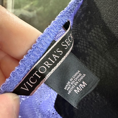 Victoria's Secret Lavender Lace Halter Mini Dress Lingerie Size M - Picture 5 of 5