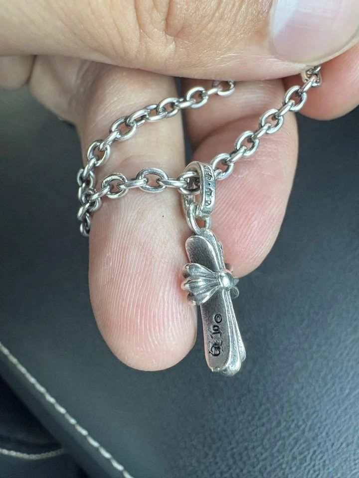 Cromo Corazones Bebé Grasa Dije Plata Usado, Tamaño Pequeño, Sin Sello de Tinta de Japón Foto 3 de 4