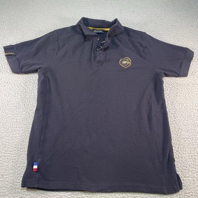 24 Hours Le Mans Polo Shirt Mens Large Blue Racing 100 Anniversary Official