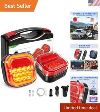 Halo Wireless Trailer Lights, 2 Mounting Options Magnetic Trailer Light for T...