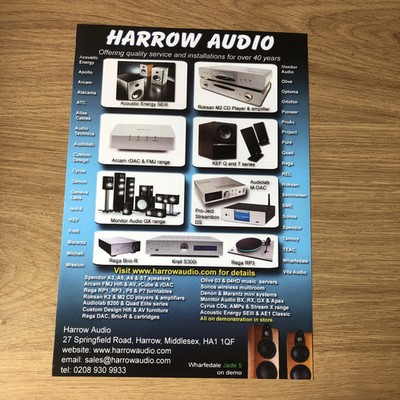 HIFIS50 MAGAZINWERBUNG 11X8 HARROW AUDIO: ACOUSTIC ENERGY SEII LAUTSPRECHER
