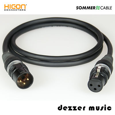 2m XLR Digital-Kabel BINARY Hicon Gold/AES/EBU 110 Ohm Sommer Cable/2,00  dmc