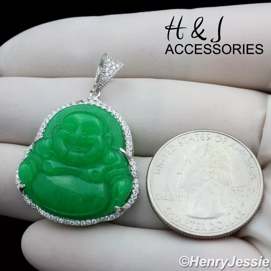 Sterling silver shop buddha necklace
