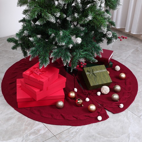 Tree Skirt Christmas Christmas Decoration Holiday Tree Skirt - Picture 11 of 11