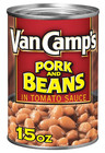 (5 Pack) Van Camp's Classic Pork and Beans in Tomato Sauce, High Protein, 15 Oz
