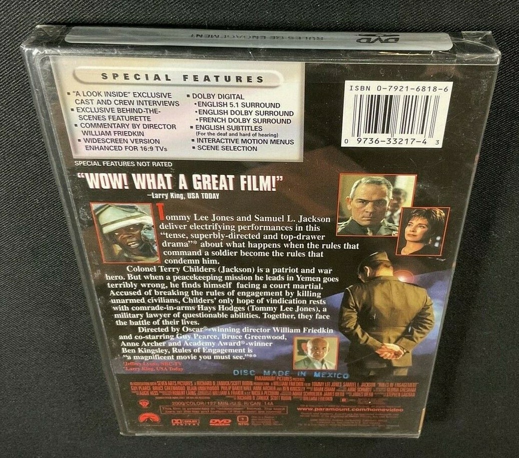 Rules of Engagement (DVD, 2000, Widescreen Collection) Tommy Lee