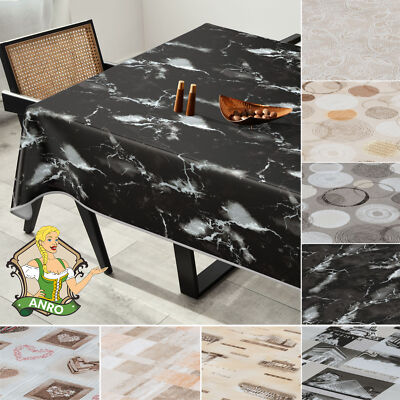 ANRO Wachstuchtischdecke Wachstuch Tischdecke pflegeleicht abwaschbar  In/Outdoor