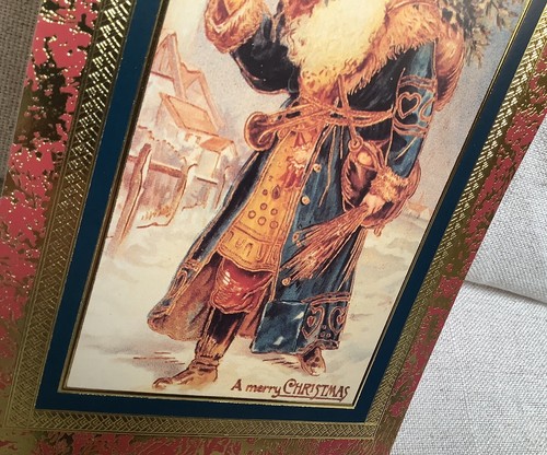 "Borde de papel aluminio de 13 tarjetas de Papá Noel por Grand Award 5 x 7""" - Imagen 2 de 4
