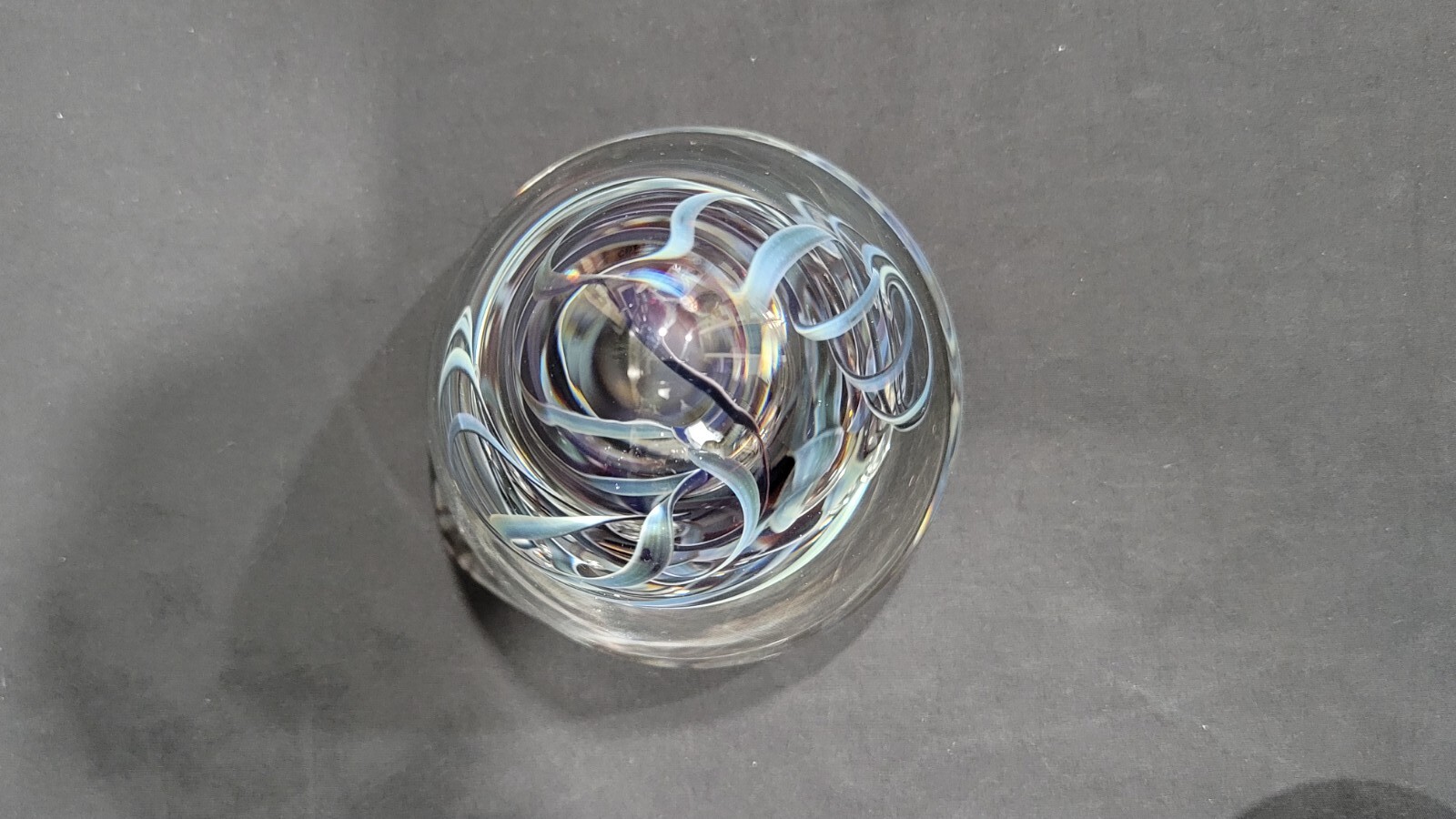 Vintage 1988 Henry Summa Signed/Dated Cone Shape Glass Paperweight eBay