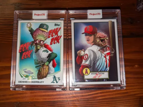 Topps Project70 Dennis Eckersley & Shohei Ohtani by Alex Pardee