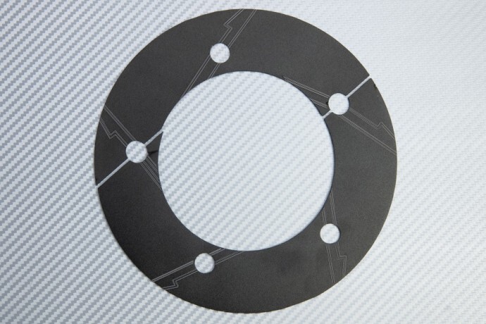 Cache poulie Kawasaki ZX6R 636 aluminium noir accessoire protection moto 2019-2021