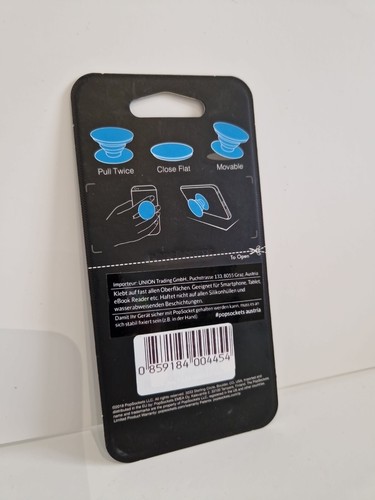 PopSockets PopGrip Extendable Stand Phone Grip Holder Stand Black - Picture 2 of 4