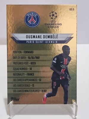 Topps Match Attax Extra 2024/25 Gold Edge Edition Ousmane