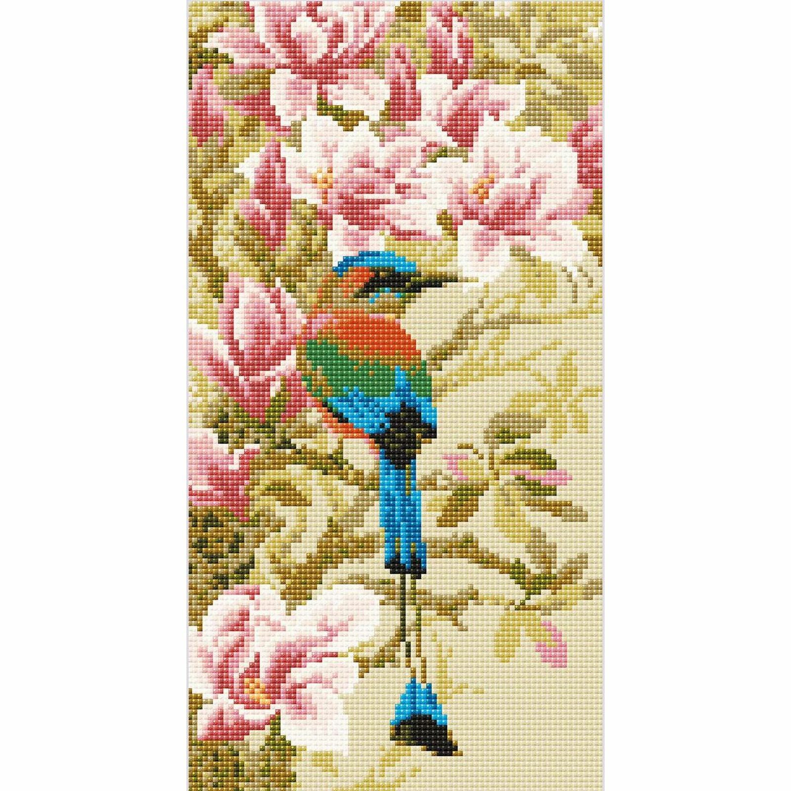 Diamond painting Riolis Motmot AM0046 aux strass carrés premium