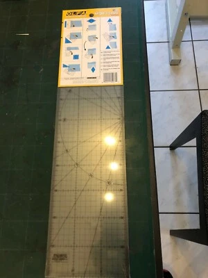 OLFA Quilt-Lineal 15x60cm , rutschfest