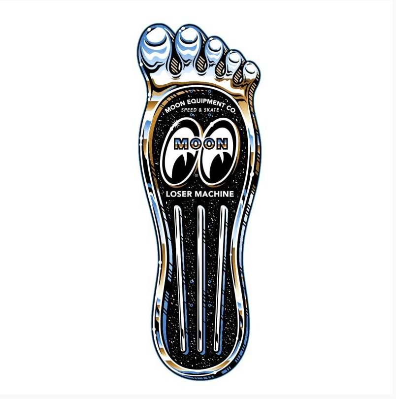 Loser Machine x MOON Gas Pedal Skateboard Deck | eBay Loser Machine x MOON Gas Pedal Skateboard Deck | eBay