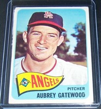 1965 TOPPS AUBREY GATEWOOD LOS ANGELES ANGELS #422 VG/VGEX