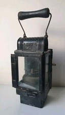Ancienne lampe metier cheminot albert butin lanterne wagon 1920 train gare