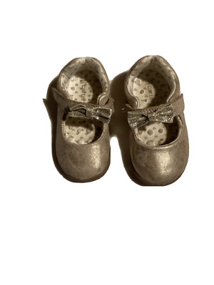 infant gold shoes