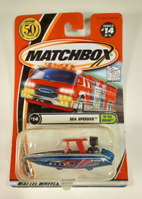 Matchbox 1952-2002 Mattel 50th #14 Sea Speeder NOS