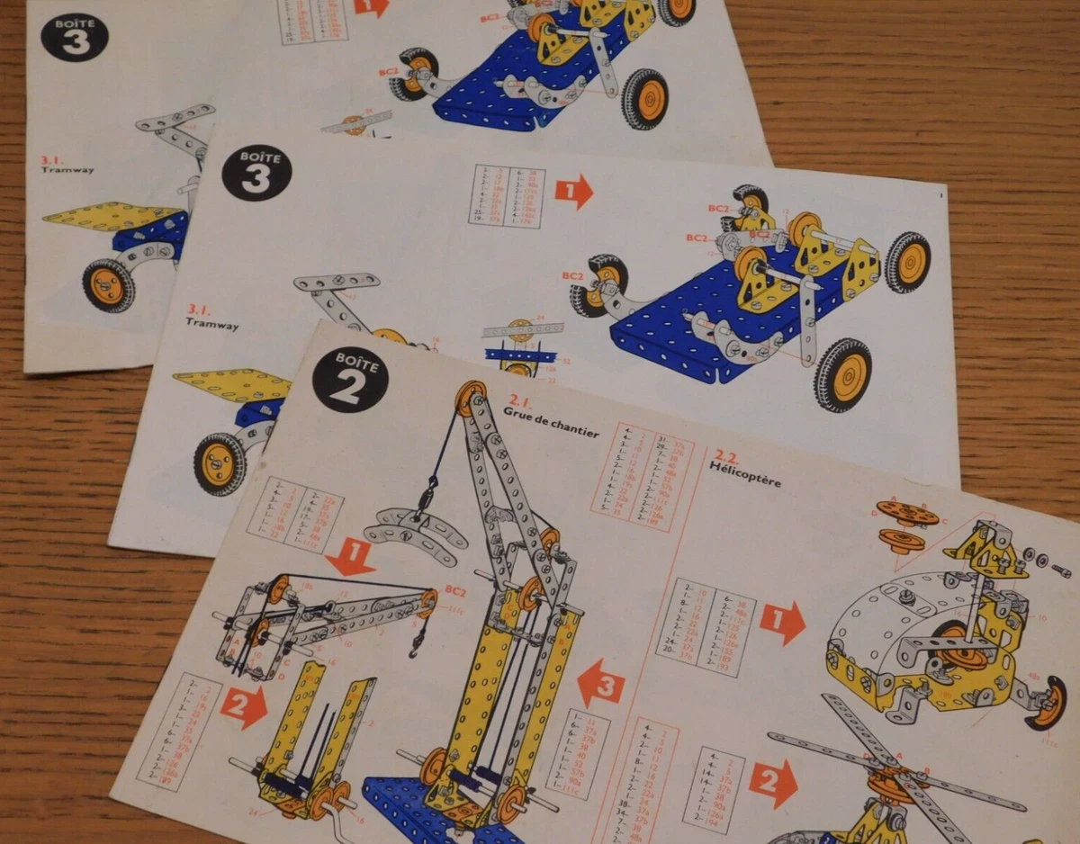 BOITE MECCANO N°5 Bleue Complete Avec Notices Tbe Mecanno EUR 54,90 - FR