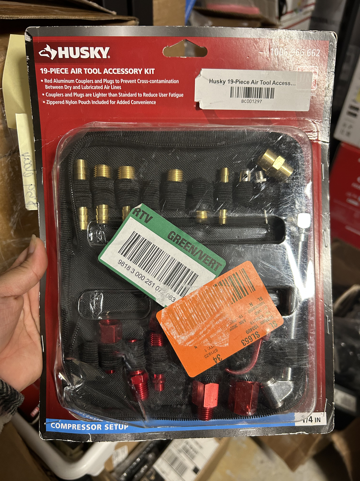 Husky 19Piece Air Tool Accessory Kit 1006 966 662 722470308935 eBay