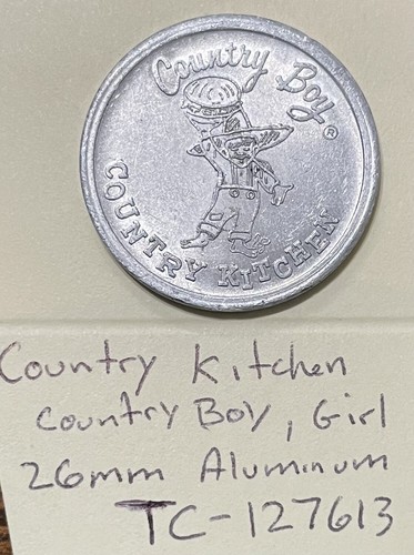 Country Gal Landhausküche Country Boy 26 mm Aluminium Medaille TC-127613 - Bild 2 von 2