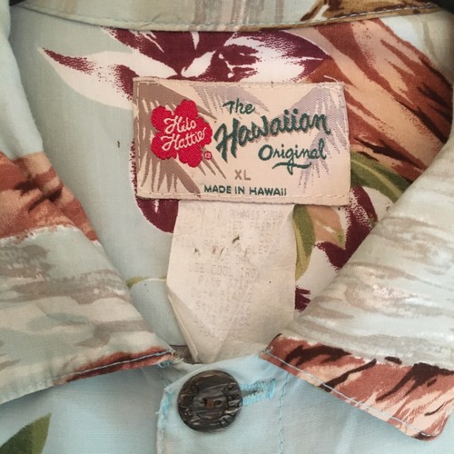 Hilo Hattie The Hawaiian Original Shirt Palms Tropical Flower Mens Sz XL - Picture 5 of 6