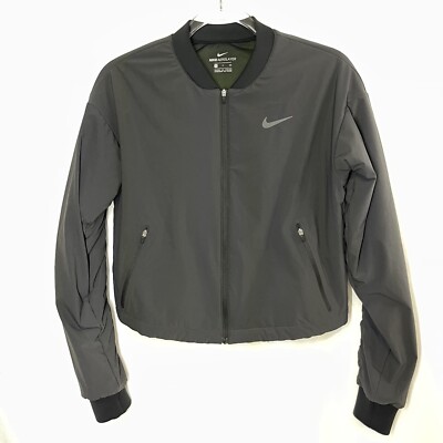 Nike Womens AeroLayer Training Cropped Bomber Jacket 811034 - Main Image