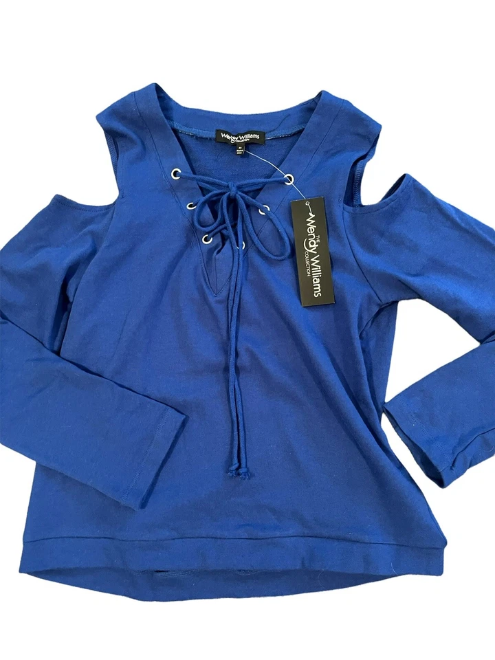 Wendy Williams Collection Sudadera Hombro Abierto Foto 2 de 4