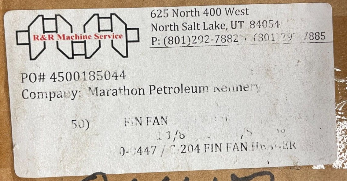 (10) HEADER / SHOULDER PLUG 11/8" A105 LF2 for Heat Exchanger & Fin