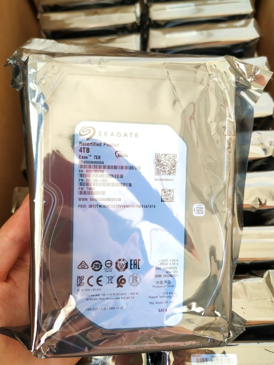 ST4000NM000A Seagate Exos 7E8 4TB SATA 3.5