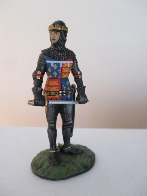 Soldat du moyen âge en plomb peint - Altaya - Photo 3/4