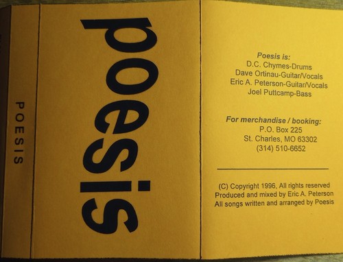 Poeis - Demoband Christian Alt Rock selten VHTF 1996 vergriffen