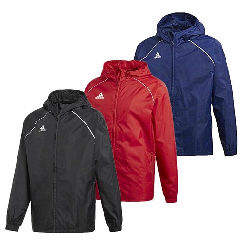 Adidas Boys Rain Jacket Waterproof Coat 