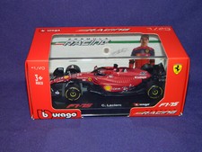 Ferrari 1/43 Formula 1 F1-75 Race Car Burago Factory Sealed in Plastic Case