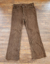 Vintage 1970s Levi's For Mens Corduroy bootcut/bell bottom Pants 34" inseam