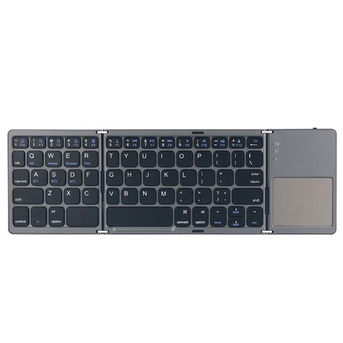 Mini faltbare drahtlose Bluetooth Tastatur mit Touchpad für PC Smartphone Tisch - Afbeelding 9 van 10