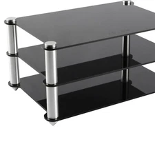 Elegant 2-Layer Audio Component Stand - For DACs & Amplifiers - Easy Setup