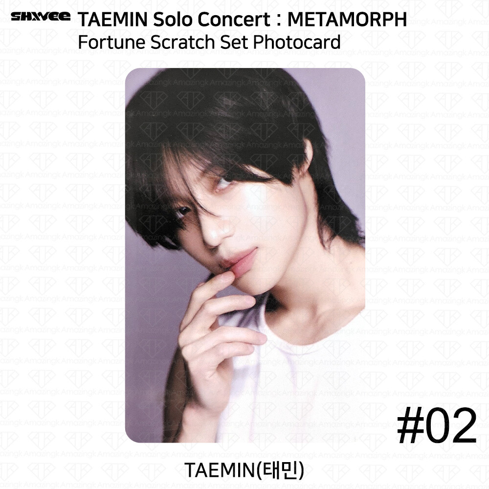 SHINee Taemin Solo Concert METAMORPH Fortune Scratch Set Photocard