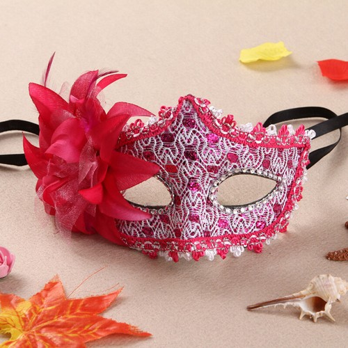 Feather Lace Masquerade Eye Mask Venetian Party Ball Carnival Party Fancy Dress - Picture 72 of 76
