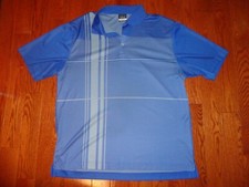 Nike Mens Golf Dri-Fit ADV Tour Shirt Short Sleeve Polo Blue XL