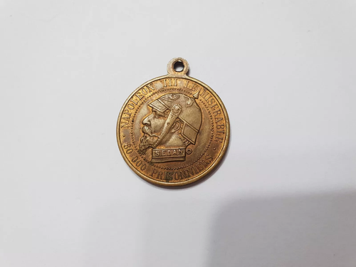 France 1870 Satiric Medal Napoleon III Vampire Le Miserable 80k Prisoners COOL - Picture 7 of 8