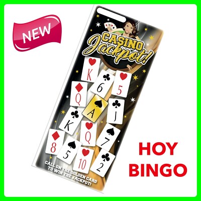 Bingo Tickets Hoy Bingo Spiel Spielen Sie Ihre Karten richtig Casino Jackpot Flyer 100