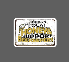 Buy Local Honey Sticker Beekeepers Retro