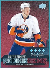 2014/15 Black Diamond Ruby card # 239 of Griffin Reinhart - New York Islanders