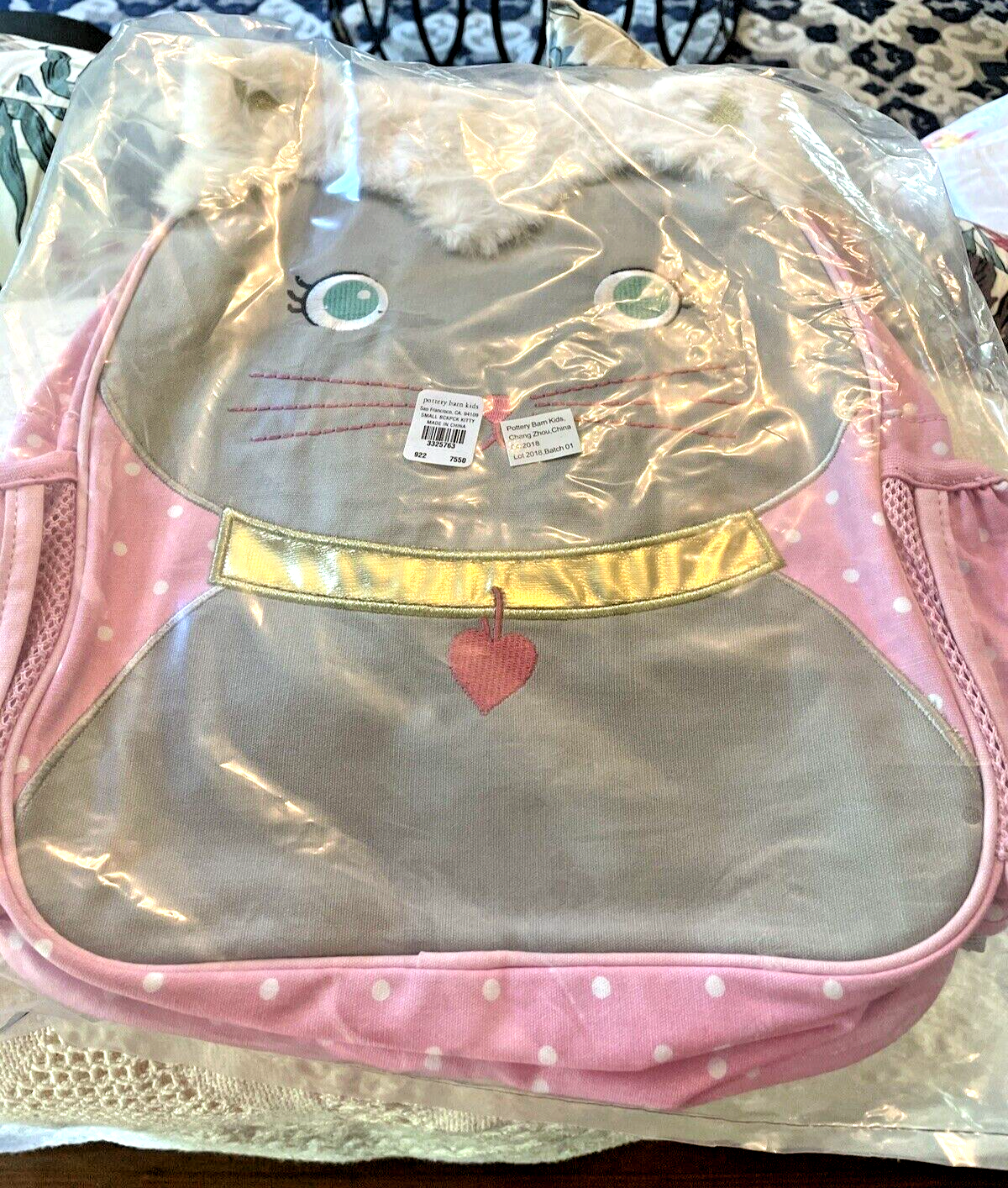 PONY Zaino scuola ceramica fienile glitter Disney principessa gatto rosa viaggio BAg ? .